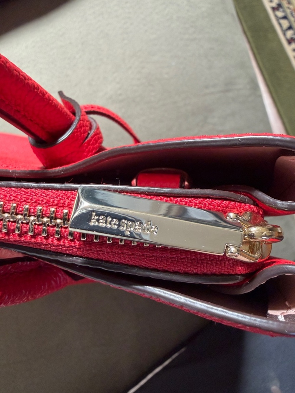 Kate Spade Margaux red leather satchel, EUC - Picture 8 of 8